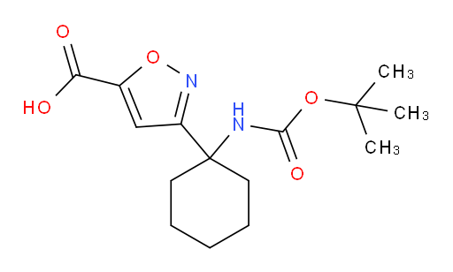 3-(1-{[(tert-butoxy)carbonyl]amino}cyclohexyl)-1,2-oxazole-5-carboxylic acid