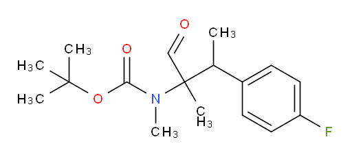 tert-butyl N-[3-(4-fluorophenyl)-2-methyl-1-oxobutan-2-yl]-N-methylcarbamate