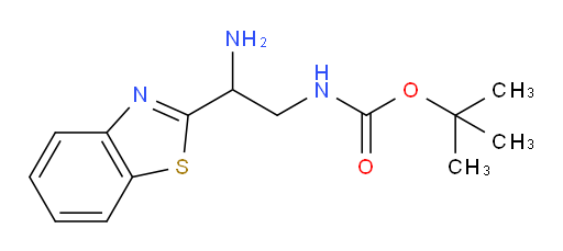 tert-butyl N-[2-amino-2-(1,3-benzothiazol-2-yl)ethyl]carbamate