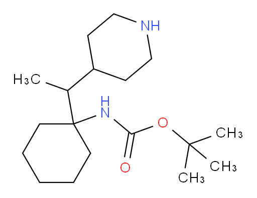 tert-butyl N-{1-[1-(piperidin-4-yl)ethyl]cyclohexyl}carbamate