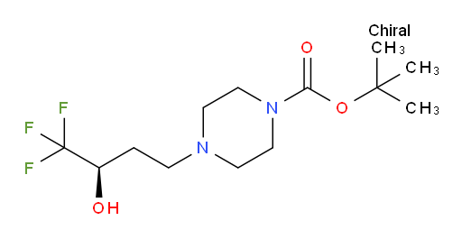 tert-butyl 4-[(3R)-4,4,4-trifluoro-3-hydroxybutyl]piperazine-1-carboxylate