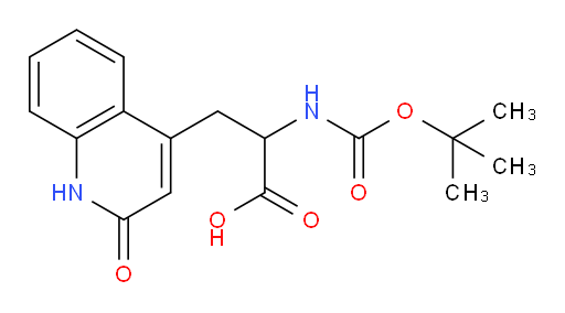 2-{[(tert-butoxy)carbonyl]amino}-3-(2-oxo-1,2-dihydroquinolin-4-yl)propanoic acid