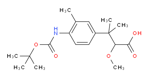 3-(4-{[(tert-butoxy)carbonyl]amino}-3-methylphenyl)-2-methoxy-3-methylbutanoic acid