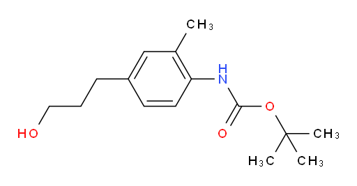 tert-butyl N-[4-(3-hydroxypropyl)-2-methylphenyl]carbamate