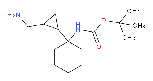 tert-butyl N-{1-[2-(aminomethyl)cyclopropyl]cyclohexyl}carbamate