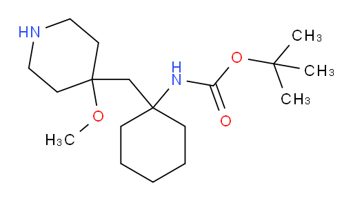 tert-butyl N-{1-[(4-methoxypiperidin-4-yl)methyl]cyclohexyl}carbamate