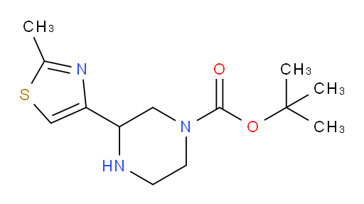tert-butyl 3-(2-methyl-1,3-thiazol-4-yl)piperazine-1-carboxylate