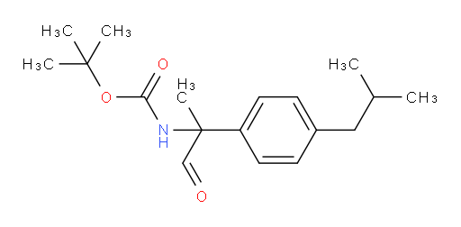 tert-butyl N-{2-[4-(2-methylpropyl)phenyl]-1-oxopropan-2-yl}carbamate
