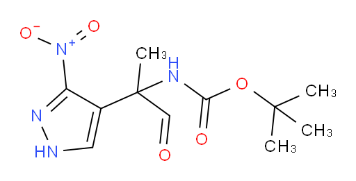 tert-butyl N-[2-(3-nitro-1H-pyrazol-4-yl)-1-oxopropan-2-yl]carbamate