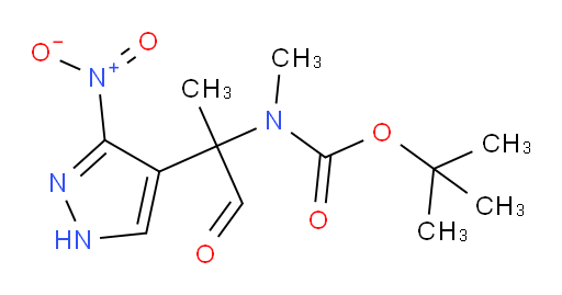 tert-butyl N-methyl-N-[2-(3-nitro-1H-pyrazol-4-yl)-1-oxopropan-2-yl]carbamate