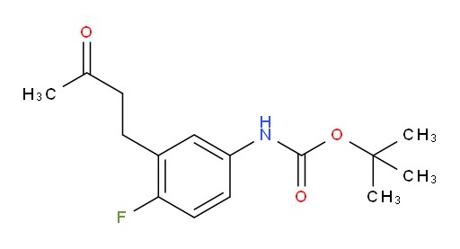 tert-butyl N-[4-fluoro-3-(3-oxobutyl)phenyl]carbamate