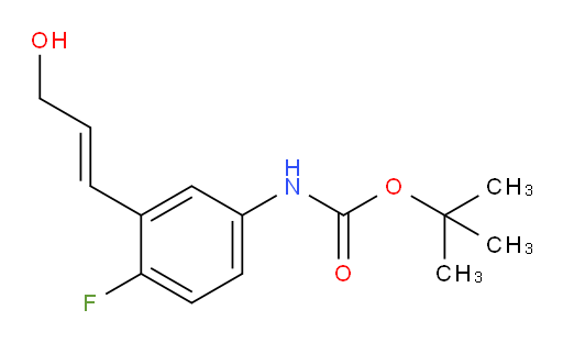 tert-butyl N-[4-fluoro-3-(3-hydroxyprop-1-en-1-yl)phenyl]carbamate