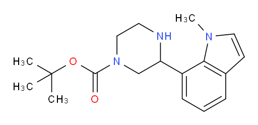 tert-butyl 3-(1-methyl-1H-indol-7-yl)piperazine-1-carboxylate