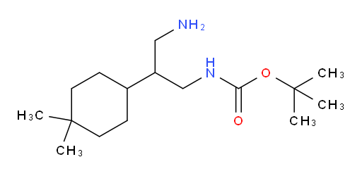 tert-butyl N-[3-amino-2-(4,4-dimethylcyclohexyl)propyl]carbamate
