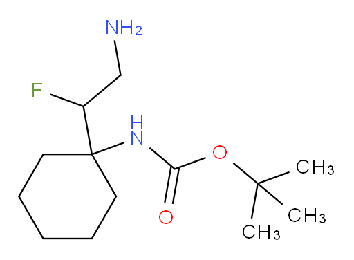 tert-butyl N-[1-(2-amino-1-fluoroethyl)cyclohexyl]carbamate