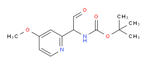 tert-butyl N-[1-(4-methoxypyridin-2-yl)-2-oxoethyl]carbamate