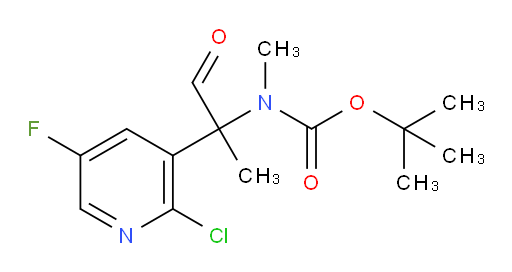 tert-butyl N-[2-(2-chloro-5-fluoropyridin-3-yl)-1-oxopropan-2-yl]-N-methylcarbamate