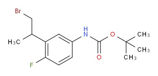 tert-butyl N-[3-(1-bromopropan-2-yl)-4-fluorophenyl]carbamate