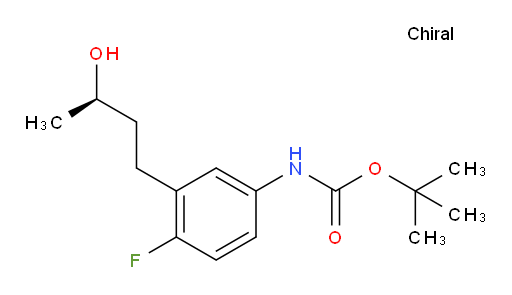 tert-butyl N-{4-fluoro-3-[(3R)-3-hydroxybutyl]phenyl}carbamate