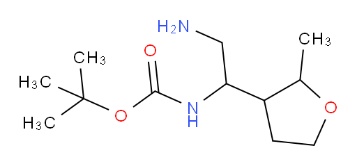 tert-butyl N-[2-amino-1-(2-methyloxolan-3-yl)ethyl]carbamate