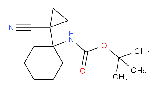 tert-butyl N-[1-(1-cyanocyclopropyl)cyclohexyl]carbamate