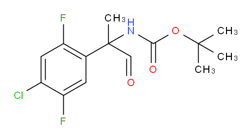 tert-butyl N-[2-(4-chloro-2,5-difluorophenyl)-1-oxopropan-2-yl]carbamate