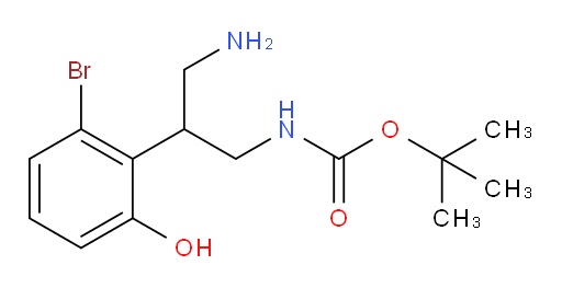 tert-butyl N-[3-amino-2-(2-bromo-6-hydroxyphenyl)propyl]carbamate