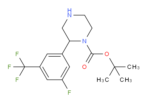 tert-butyl 2-[3-fluoro-5-(trifluoromethyl)phenyl]piperazine-1-carboxylate