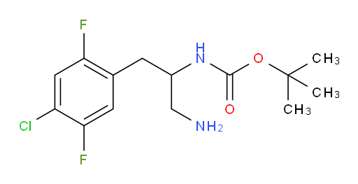 tert-butyl N-[1-amino-3-(4-chloro-2,5-difluorophenyl)propan-2-yl]carbamate