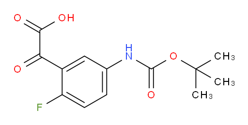 2-(5-{[(tert-butoxy)carbonyl]amino}-2-fluorophenyl)-2-oxoacetic acid