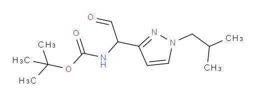 tert-butyl N-{1-[1-(2-methylpropyl)-1H-pyrazol-3-yl]-2-oxoethyl}carbamate
