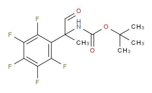 tert-butyl N-[1-oxo-2-(pentafluorophenyl)propan-2-yl]carbamate
