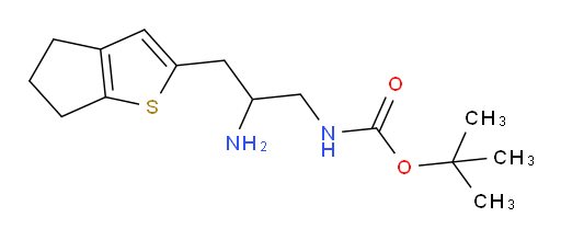 tert-butyl N-(2-amino-3-{4H,5H,6H-cyclopenta[b]thiophen-2-yl}propyl)carbamate