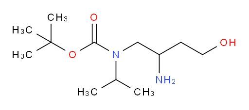 tert-butyl N-(2-amino-4-hydroxybutyl)-N-(propan-2-yl)carbamate