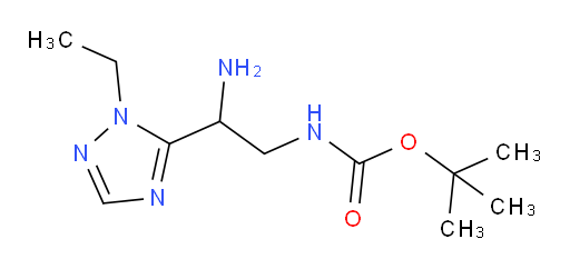 tert-butyl N-[2-amino-2-(1-ethyl-1H-1,2,4-triazol-5-yl)ethyl]carbamate