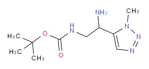 tert-butyl N-[2-amino-2-(1-methyl-1H-1,2,3-triazol-5-yl)ethyl]carbamate