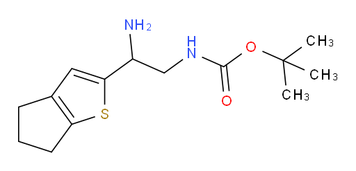 tert-butyl N-(2-amino-2-{4H,5H,6H-cyclopenta[b]thiophen-2-yl}ethyl)carbamate