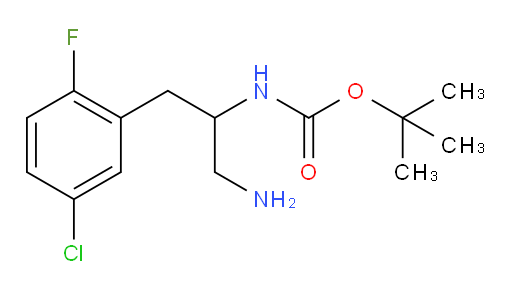 tert-butyl N-[1-amino-3-(5-chloro-2-fluorophenyl)propan-2-yl]carbamate