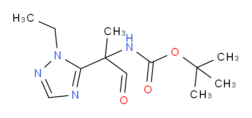 tert-butyl N-[2-(1-ethyl-1H-1,2,4-triazol-5-yl)-1-oxopropan-2-yl]carbamate
