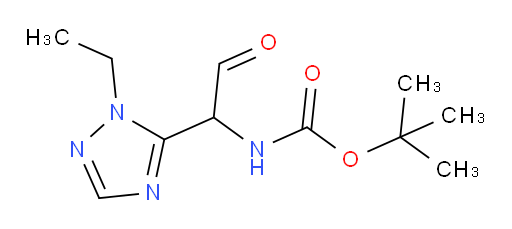 tert-butyl N-[1-(1-ethyl-1H-1,2,4-triazol-5-yl)-2-oxoethyl]carbamate