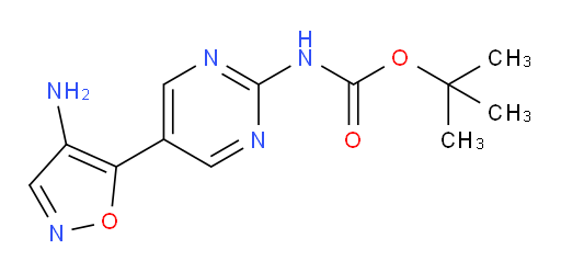 tert-butyl N-[5-(4-amino-1,2-oxazol-5-yl)pyrimidin-2-yl]carbamate
