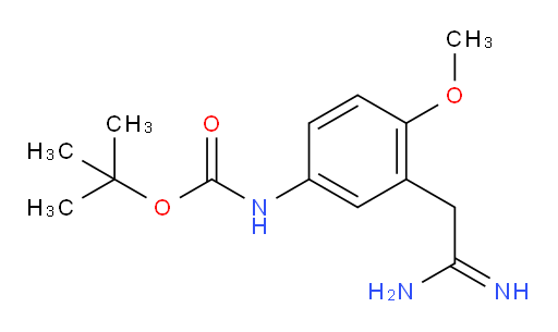 tert-butyl N-[3-(carbamimidoylmethyl)-4-methoxyphenyl]carbamate