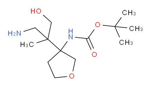 tert-butyl N-[3-(1-amino-3-hydroxy-2-methylpropan-2-yl)oxolan-3-yl]carbamate