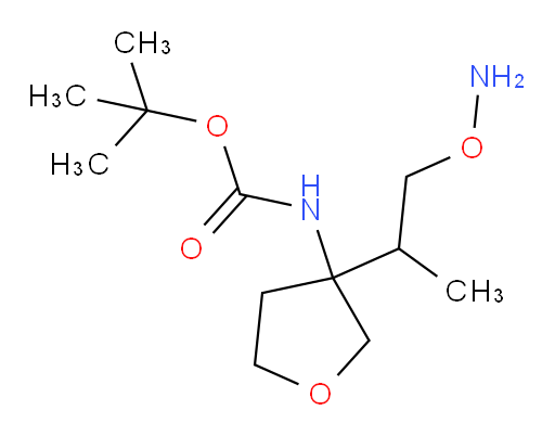tert-butyl N-{3-[1-(aminooxy)propan-2-yl]oxolan-3-yl}carbamate