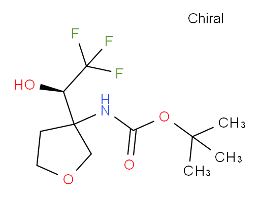 tert-butyl N-{3-[(1R)-2,2,2-trifluoro-1-hydroxyethyl]oxolan-3-yl}carbamate