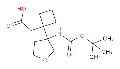 2-[1-(3-{[(tert-butoxy)carbonyl]amino}oxolan-3-yl)cyclobutyl]acetic acid