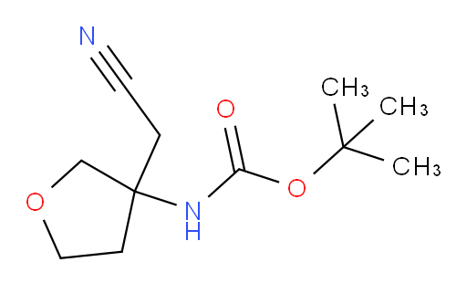 tert-butyl N-[3-(cyanomethyl)oxolan-3-yl]carbamate
