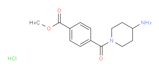 methyl 4-(4-aminopiperidine-1-carbonyl)benzoate hydrochloride