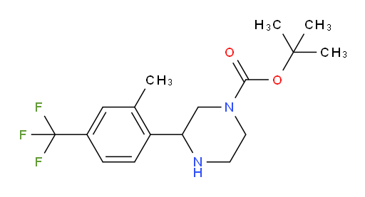 tert-butyl 3-[2-methyl-4-(trifluoromethyl)phenyl]piperazine-1-carboxylate