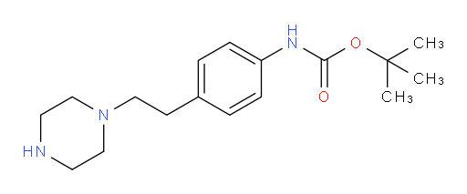 tert-butyl N-{4-[2-(piperazin-1-yl)ethyl]phenyl}carbamate
